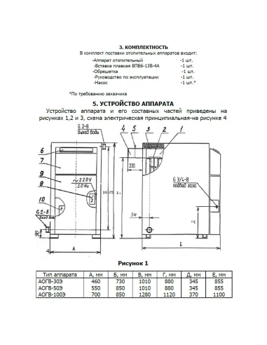 Котел газовий Маяк АОГВ-50 Е двоконтурний, підлоговий, димохідний - 3