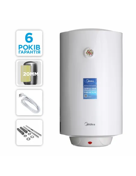Бойлер Midea D50-15F1 (W) 50 литров, мокрый тэн - 3