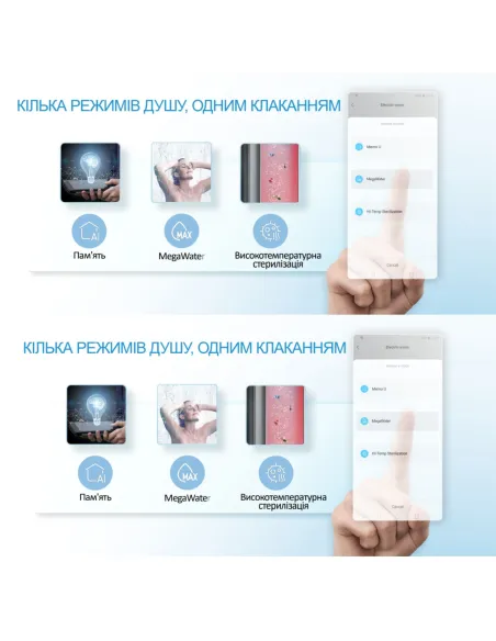 Водонагрівач Midea D30-15EFG (W), циліндричний, мокрий тен, WI FI - 6
