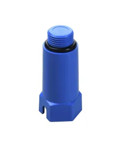Заглушка удлиненная наружная резьба для полипропиленовых труб VS Plast PPR 1028 1/2 дюйма, синяя - 1