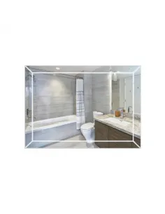 Дзеркало для ванної кімнати Q-Tap Aries Reverse QT037816016080W, з LED - підсвічуванням - 1