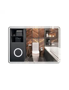 Зеркало для ванной Q-Tap Crow QT0578141670100W, с LED-подсветкой - 1