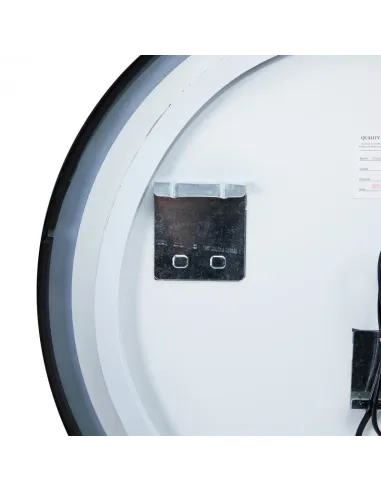 Дзеркало для ванної кімнати Q-Tap Robin R600 Black QT13786502B, з LED - підсвічуванням - 6