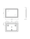 Дзеркало для ванної кімнати Q-Tap Swan QT1678141470100W, з LED - підсвічуванням - 2