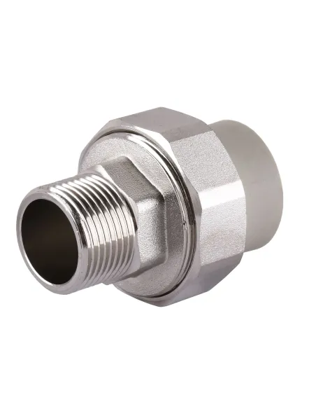 Муфта разборная наружная резьба для полипропиленовых труб VS Plast PPR LIGHT 1018 ф63 х 2 дюйма - 1 Муфта разборная наружная резьба для полипропиленовых труб VS Plast PPR LIGHT 1018 ф63 х 2 дюйма - 1