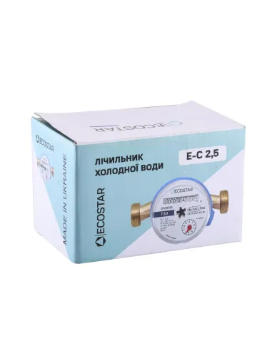 Счетчик для холодной воды Ecostar E-C 2,5 DN15 1/2 дюйма L110 без штуцера - 2