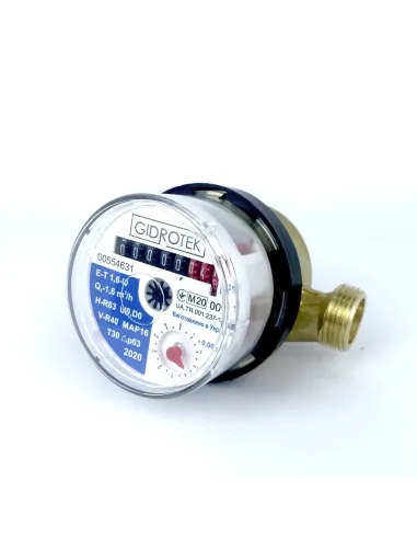 Лічильник для холодної води Gidrotek ET 1,6U 1/2 дюйма L110 зі штуцером - 3