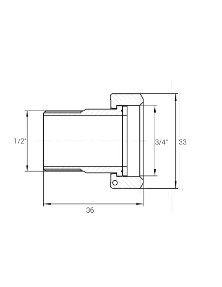 Комплект штуцерів латунний для лічильника VA Б2709-1КбА 3/4 дюйми ВР х 1/2 дюйми НР з прокладкою - 2 Комплект штуцерів латунний для лічильника VA Б2709-1КбА 3/4 дюйми ВР х 1/2 дюйми НР з прокладкою - 2