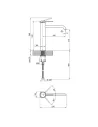 Змішувач для ванни та раковини Q-Tap Robin 1060H102B, чорний - 2