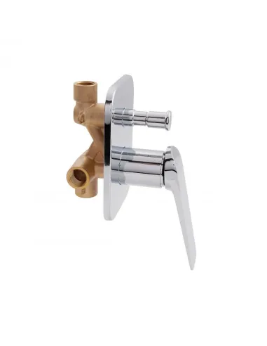 Змішувач для душу прихованого монтажу Q-Tap Vlasta 6028102NC, хром - 3