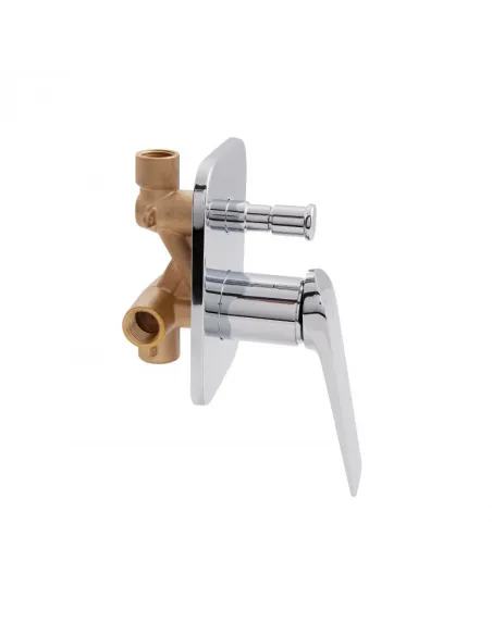 Змішувач для душу прихованого монтажу Q-Tap Vlasta 6028102NC, хром - 3