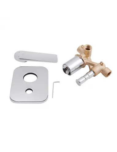 Змішувач для душу прихованого монтажу Q-Tap Vlasta 6028102NC, хром - 5