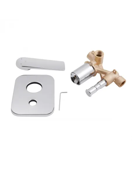 Змішувач для душу прихованого монтажу Q-Tap Vlasta 6028102NC, хром - 5