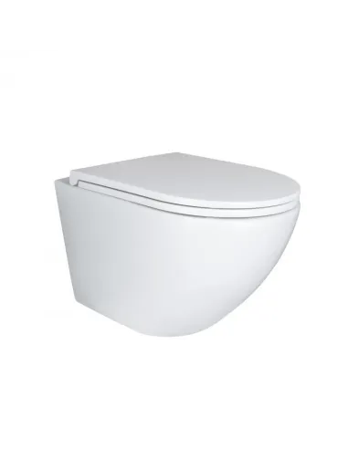 Унитаз подвесной Q-Тap Robin Mew QT1333046EUQW, сиденье Slim Duroplast/Soft-close/Quick relase - 4