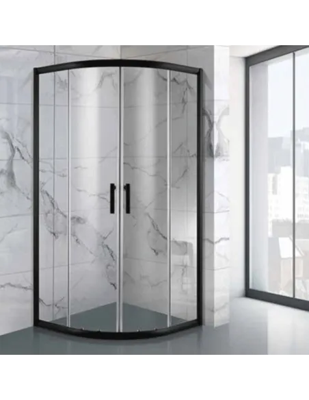 Душова кабіна без піддону Asignatura Velvet 90х90 розсувна, напівкругла - 1