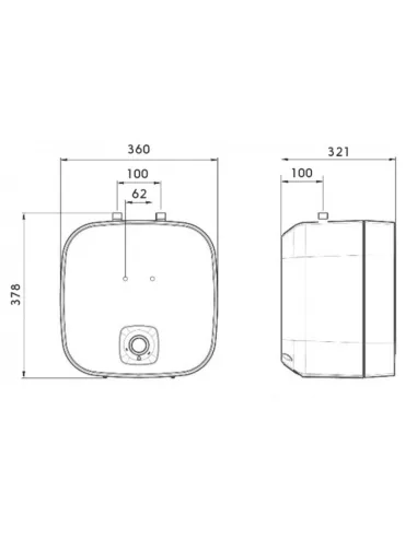 Бойлер для кухни Atlantic Nanto SWH 15U M-N1, 2 кВт под мойкой - 3