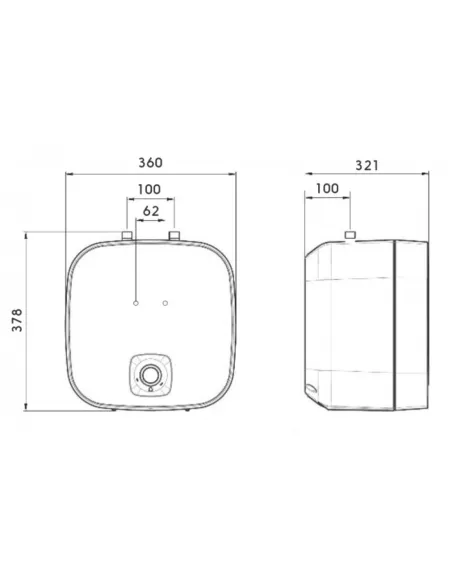 Бойлер для кухни Atlantic Nanto SWH 15U M-N1, 2 кВт под мойкой - 3