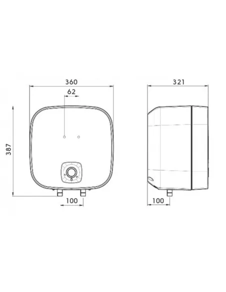 Бойлер для кухні Atlantic Nanto SWH 15A M-N1, 2 кВт над мийкою - 2