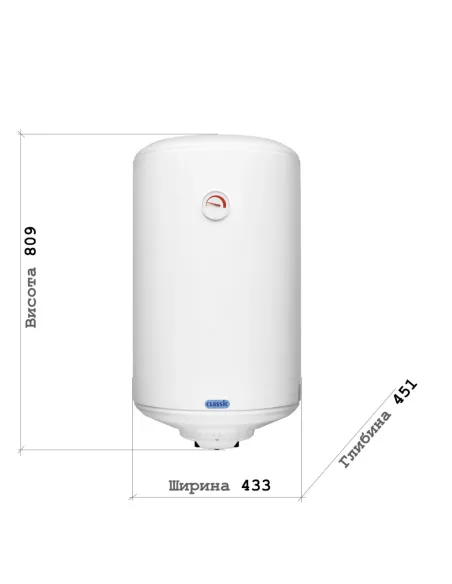 Бойлер із мокрим ТЕНом Atlantic Classic VM 80 N4L 1.5 кВт 80 л - 2