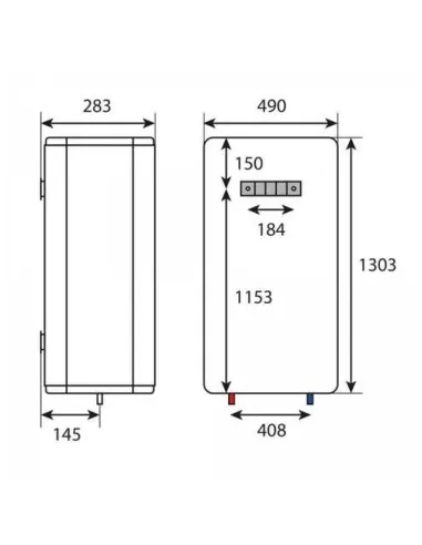 Бойлер с мокрым ТЭНом Atlantic Vertigo Basic 100 ES-VM0802F220F-B 2 кВт 80 л - 3