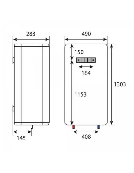Бойлер с мокрым ТЭНом Atlantic Vertigo Basic 100 ES-VM0802F220F-B 2 кВт 80 л - 3