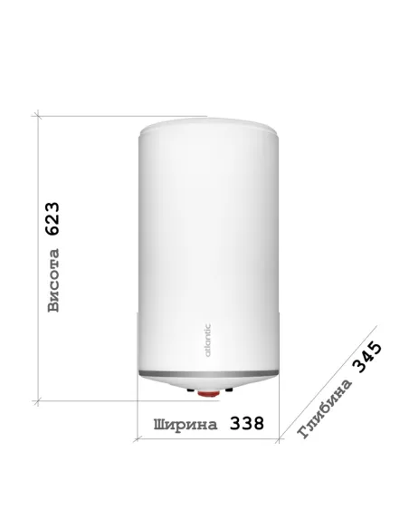 Бойлер с мокрым ТЭНом Atlantic Opro Slim PC 30 30 л - 2