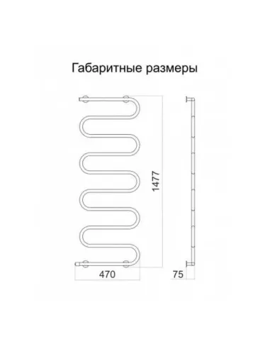 Полотенцесушитель электрический Теплый Мир Питон R - 2