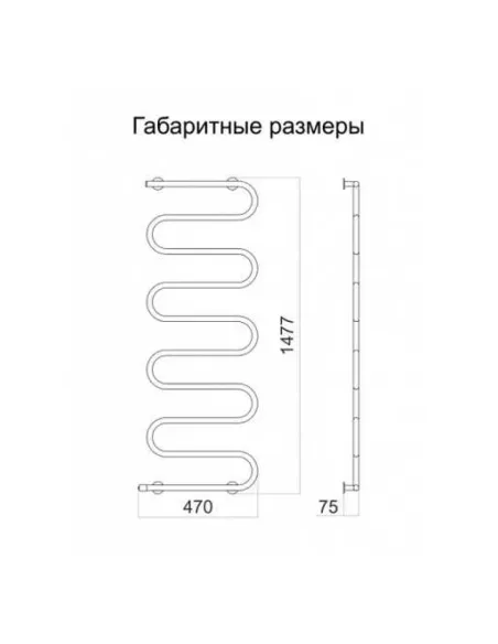 Полотенцесушитель электрический Теплый Мир Питон R - 2
