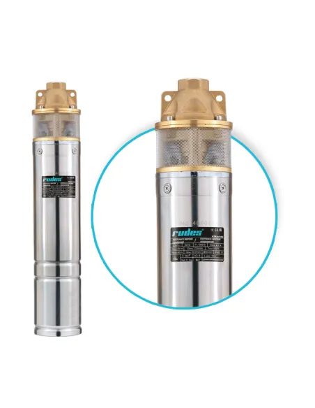 Вихревой глубинный насос Rudes 4SKm100 1 кВт, кабель 15 метров, пульт управления - 1