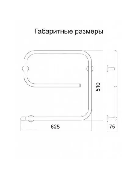 Сушка для рушників електрична Теплий Світ Змійка Его L - 2