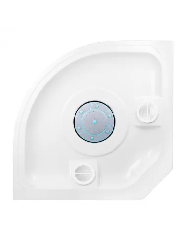 Гидробокс с высоким поддоном Lidz Tani SB90x90.SAT.HIGH.FR, полукруглый - 14