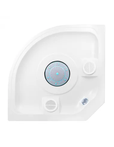 Гідробокс з високим піддоном Lidz Tani SB90x90.SAT.HIGH.GR, напівкруглий - 14