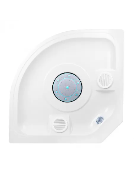 Гідробокс з високим піддоном Lidz Tani SB90x90.SAT.HIGH.GR, напівкруглий - 14