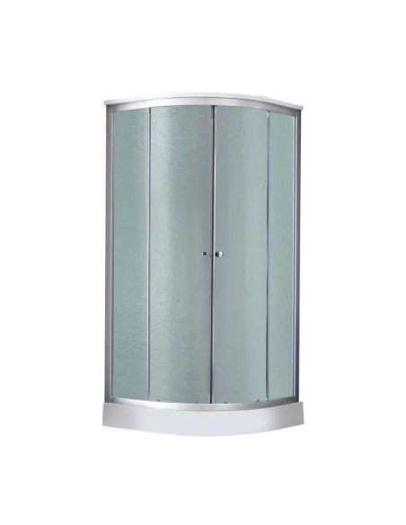 Гідробокс з низьким піддоном Lidz Tani SB90x90.SAT.HIGH.GR, напівкруглий - 1