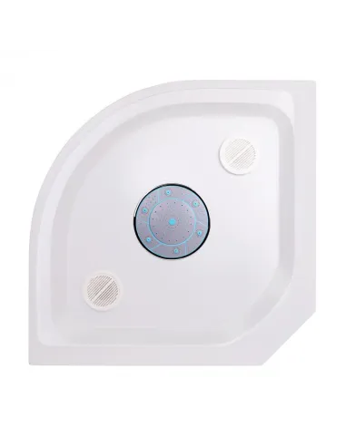 Гідробокс з низьким піддоном Lidz Tani SB90x90.SAT.HIGH.GR, напівкруглий - 14