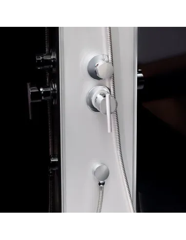 Гідробокс з низьким піддоном Lidz Tani SB90x90.SAT.LOW.GR, напівкруглий - 3