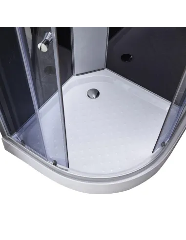 Гідробокс з низьким піддоном Lidz Tani SB90x90.SAT.LOW.GR, напівкруглий - 5