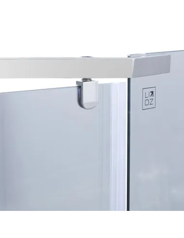 Душова кабіна з піддоном Lidz Dozorca SC90x90.CRM.LOW.TR, п`ятикутна - 4