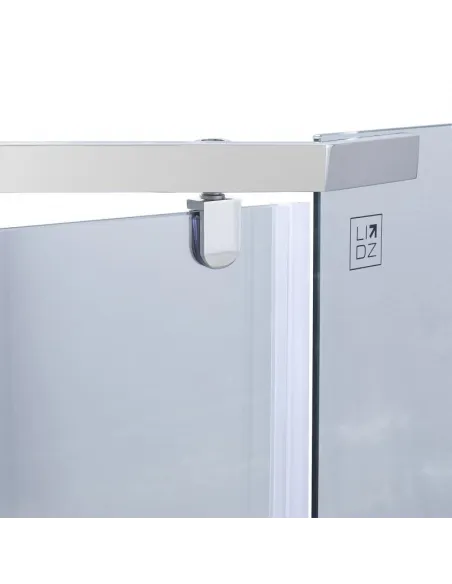 Душова кабіна з піддоном Lidz Dozorca SC90x90.CRM.LOW.TR, п`ятикутна - 4