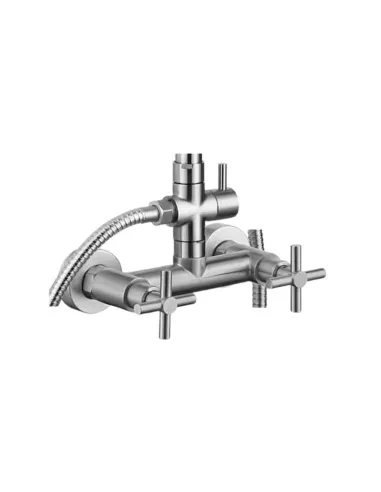 Душевая система из нержавеющей стали со смесителем Lidz Wind 16D-SES - 2