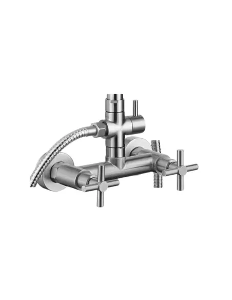 Душевая система из нержавеющей стали со смесителем Lidz Wind 16D-SES - 2