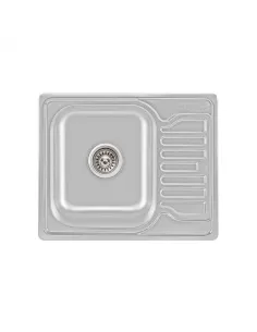 Мийка для кухні з нержавіючої сталі Lidz Satin 5848 0,8 мм, 480х580х180 мм - 1