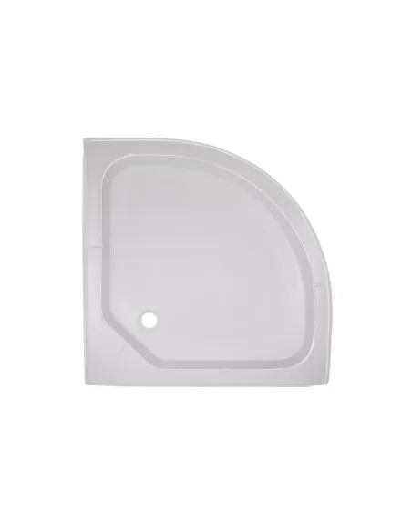 Напівкруглий душовий піддон низький Lidz Kapielka ST80x80x15, акрил - 1