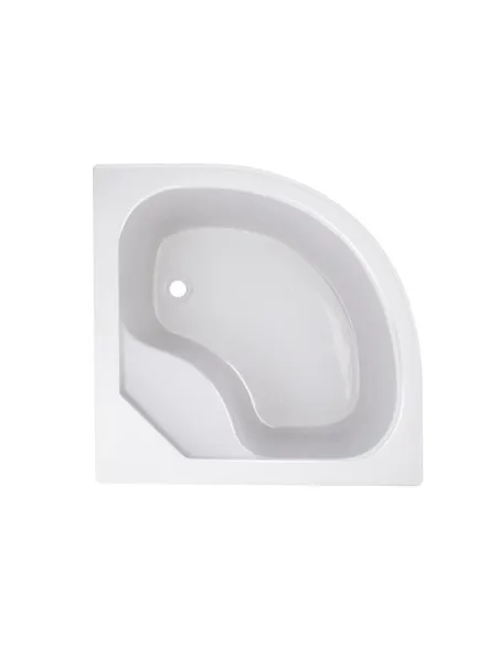 Напівкруглий душовий піддон високий Lidz Kapielka ST80x80x41, акрил - 1