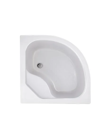 Полукруглый душевой поддон высокий Lidz Kapielka ST90x90x41, акрил - 1