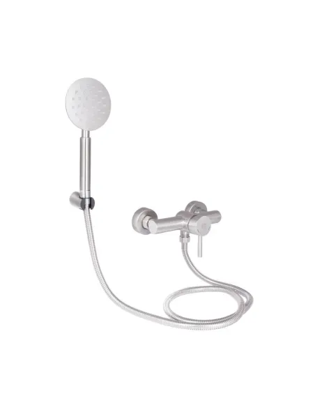 Змішувач для душу з нержавіючої сталі Lidz Aria 09O-SES, без виливу - 1