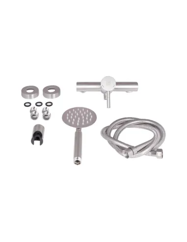 Змішувач для душу з нержавіючої сталі Lidz Aria 09O-SES, без виливу - 3