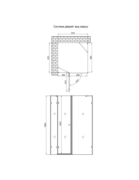Душова кабіна без піддону Q - Тap Capricorn CRM1011SC6 CalcLess, квадратна - 2