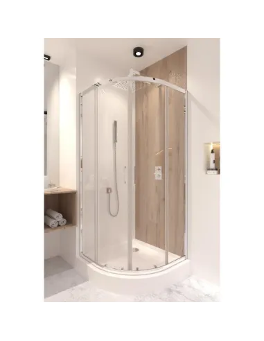 Душевая кабина без поддона Q-Тap Taurus CRM1099AC6, полукруглая - 11