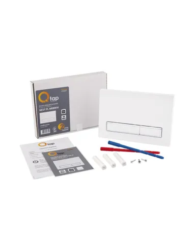 Клавіша змиву для інсталяції Q-Tap Nest QT0111M08V1384W, біла - 5
